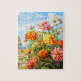 Blommor Marigold Puzzle 110 Pcs. 8" x 10" Pussel