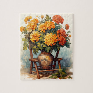 Blommor Marigold Puzzle 110 Pcs. 8" x 10" Pussel