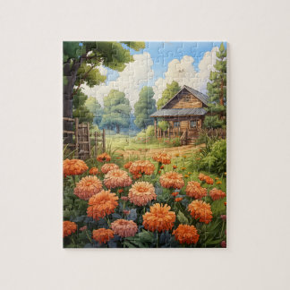 Blommor Marigold Puzzle 110 Pcs. 8" x 10" Pussel