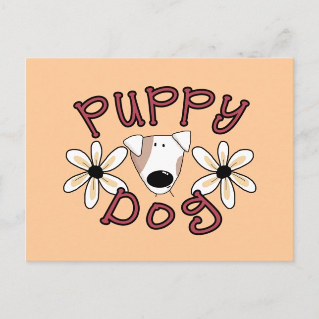 Blommor, marionettskjortor och Hund Vykort (Framsida)