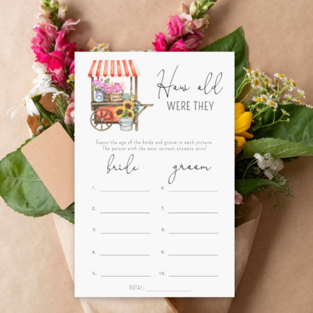 Blommor marknad Hur gamla var de brölloppslek (Skapare uppladdad)