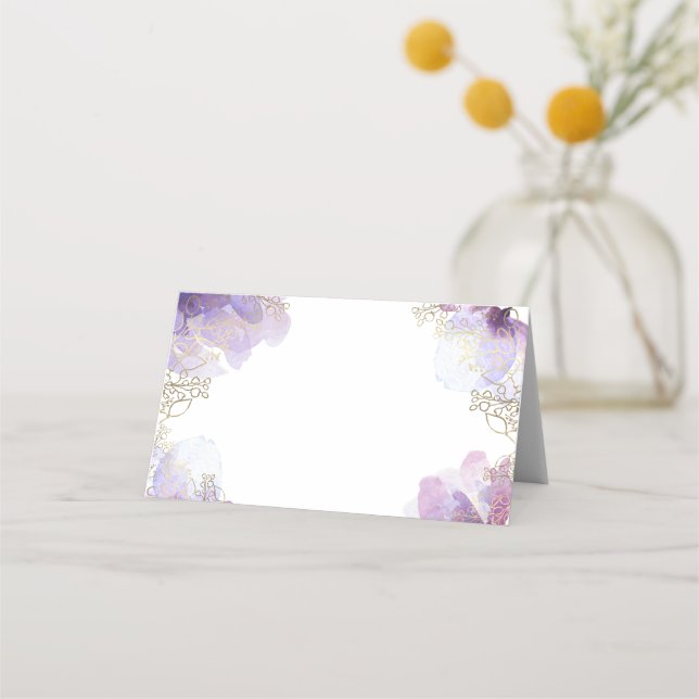 Blommor med baptism placeringskort (Framsida)