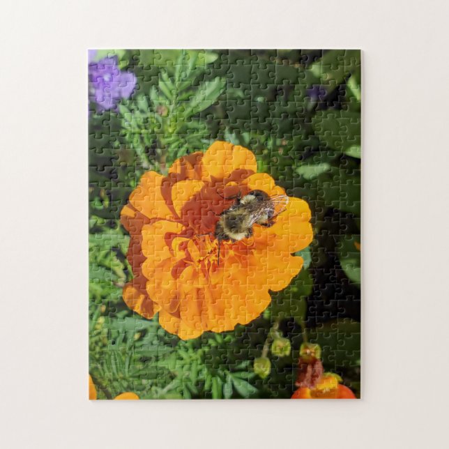 Blommor med bisommar pussel (Vertikal)
