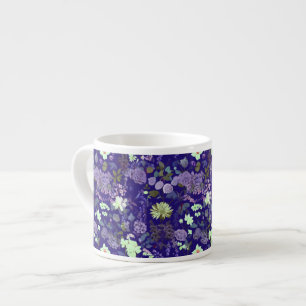Blommor med elegant och mystisk atmosfär espressomugg