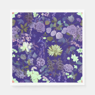Blommor med elegant och mystisk atmosfär pappersservett