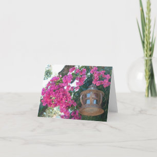 Blommor med lampan kort