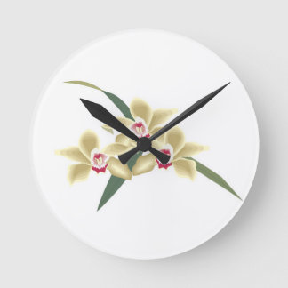 Blommor med löv rund klocka