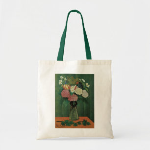 Blommor med murgröna av Henri Rousseau, Vintage Fl Tygkasse