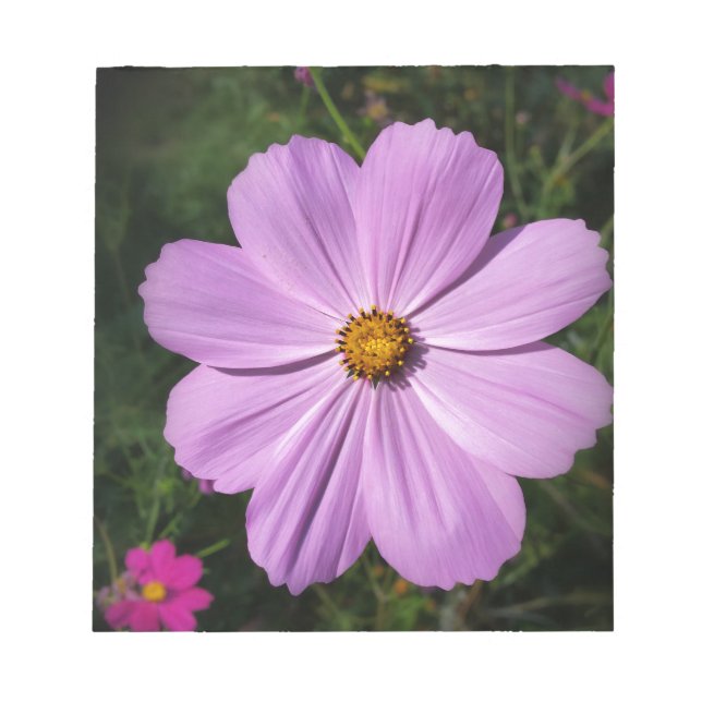 Blommor med stark rosa anteckningsblock (Framsida)