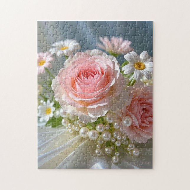 Blommor med tidlös extravagant elegans pussel (Vertikal)