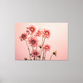 blommor med tidslös blomma Photorealism Canvastryck