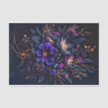 Blommor med tre mörkar, sprinklade med gyllene gni