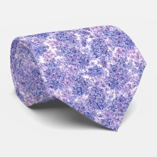 Blommor med violett vattenfärg slips