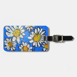 Blommor med vita stift bagagebricka