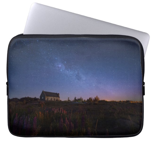 Blommor | Milky Way Nya Zeeland Laptop Fodral (Framsidan)