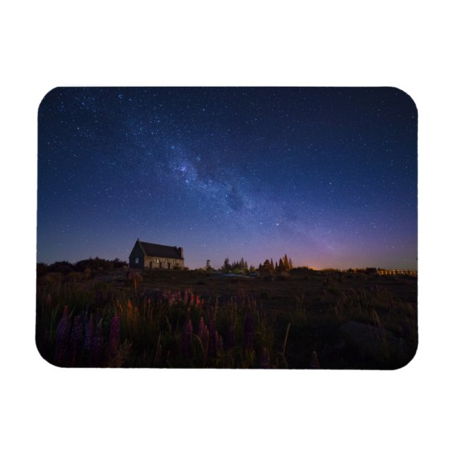 Blommor | Milky Way Nya Zeeland Magnet (Horisontell)