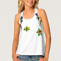 Blommor (mini) Kvinnors Tanktop