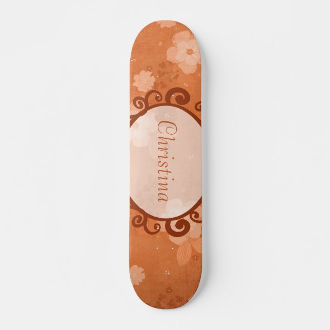 Blommor Mini Skateboard (Framsida)