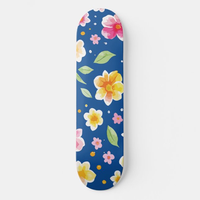 Blommor Mini Skateboard Bräda 18,5 Cm (Framsida)