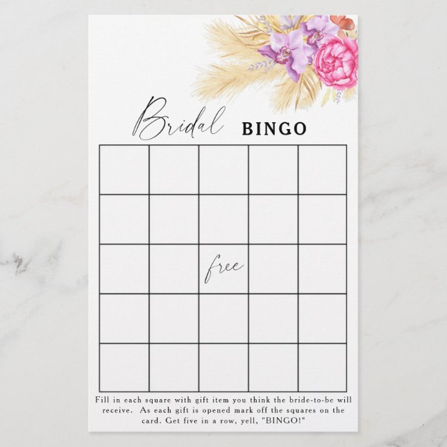 blommor - Möhippa bingo-spel (Framsida)