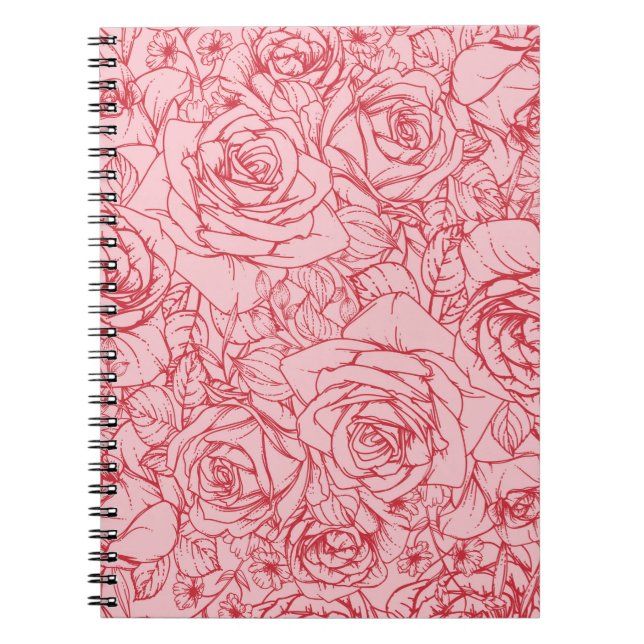 Blommor Mönster 14 Anteckningsbok (Framsidan)