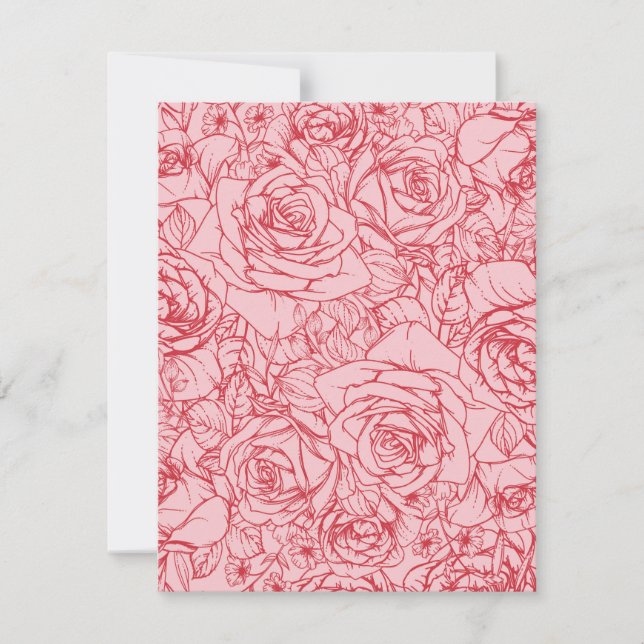 Blommor Mönster 14 Anteckningskort (Framsida)
