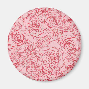 Blommor Mönster 14 Magnet