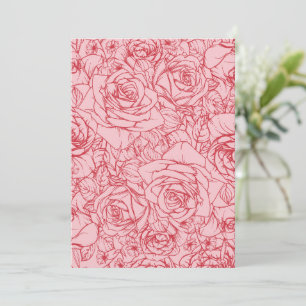 Blommor Mönster 14 Tack Kort