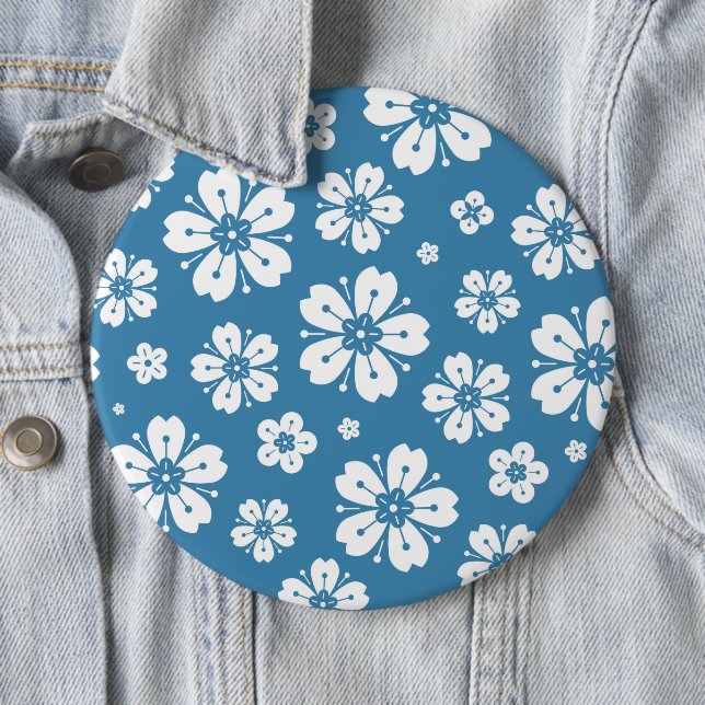 Blommor Mönster 5 Knapp (In Situ)