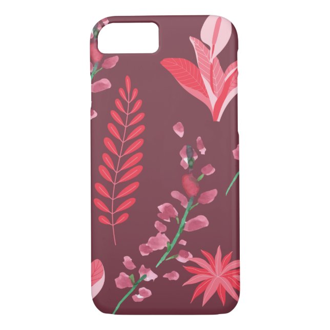Blommor mönster. Case-Mate iPhone skal (Baksida)
