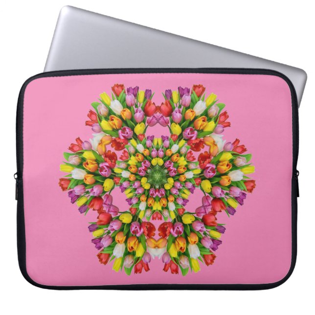 Blommor Mönster Design for Laptop-caseser Laptop Fodral (Framsidan)
