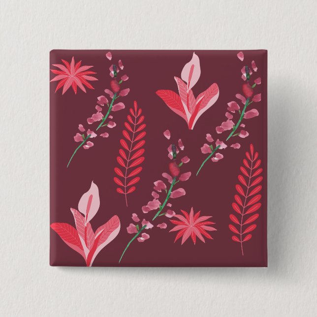 Blommor mönster. knapp (Framsida)