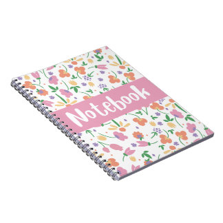 blommor Mönster Notebook Anteckningsbok