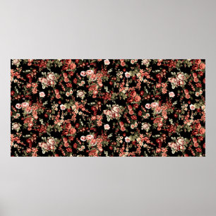 Blommor mönster. Sömlös bakgrund för blommigten. Poster