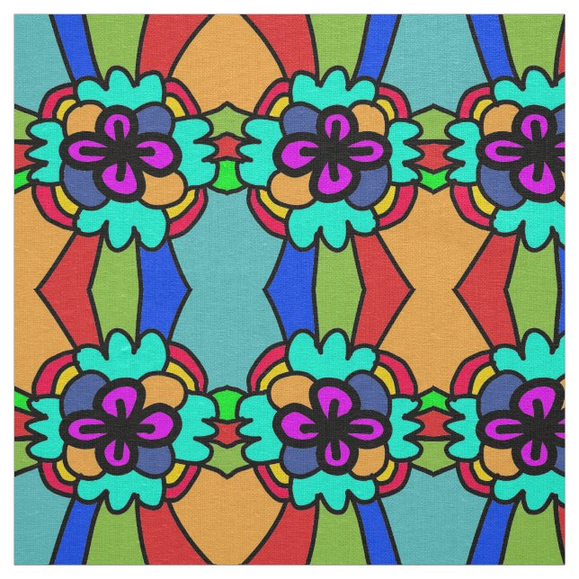 Blommor mönster tyg (Prov)