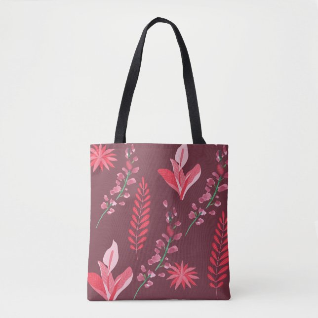 Blommor mönster. tygkasse (Framsida)