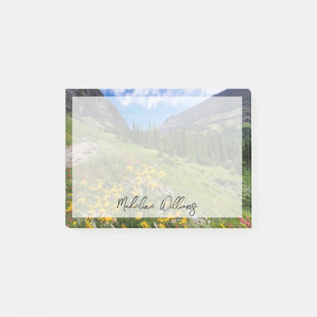 Blommor | Montana Flower Väg Post-it Block (Framsida)