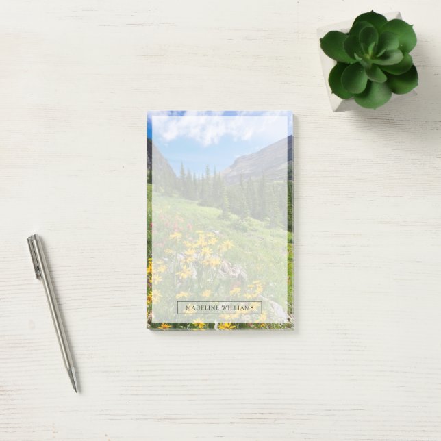 Blommor | Montana Flower Väg Post-it Block (Kontor)
