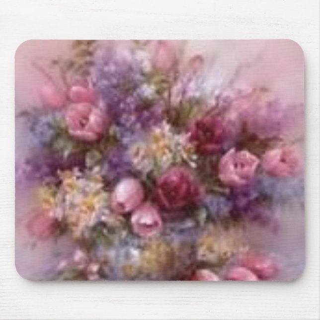 blommor Mousepad Musmatta (Framsidan)