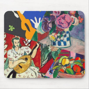 Blommor, musik och skönhet finns i Matisse p Musmatta