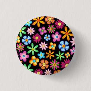 Blommor Naif Design Knapp