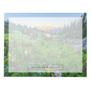 Blommor Nationalparken Rainier Anteckningsblock