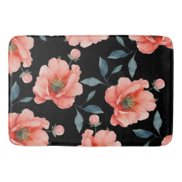 Blommor nattetid badrumsmatta