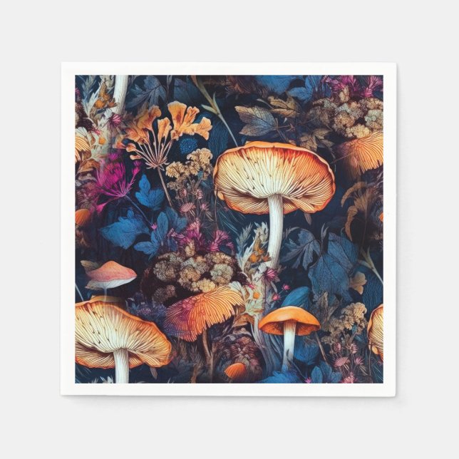 Blommor naturkonst pappersservett (Framsidan)