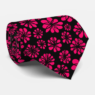 Blommor - Neon Red on Black Slips