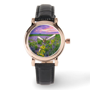 Blommor North Dakota Red River Valley Armbandsur