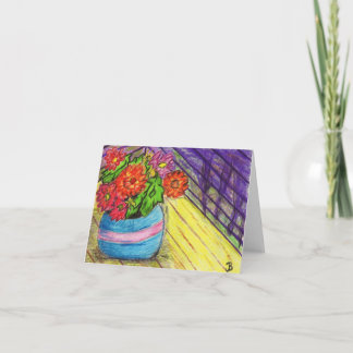 Blommor noterar kort