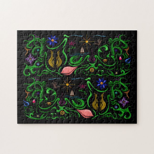 Blommor & Nycker~centralitet Pussel (Horisontell)