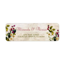 Blommor och Adressetiketter från Berries