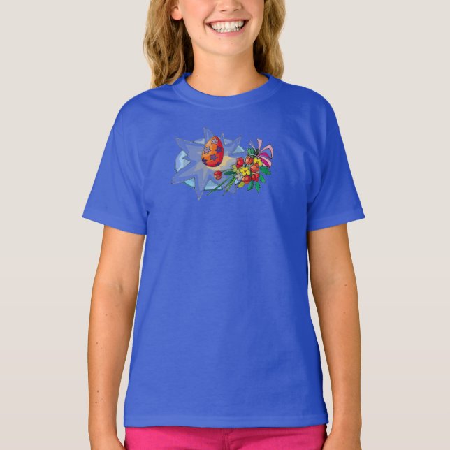 Blommor och ägg - t-shirt (Framsida)